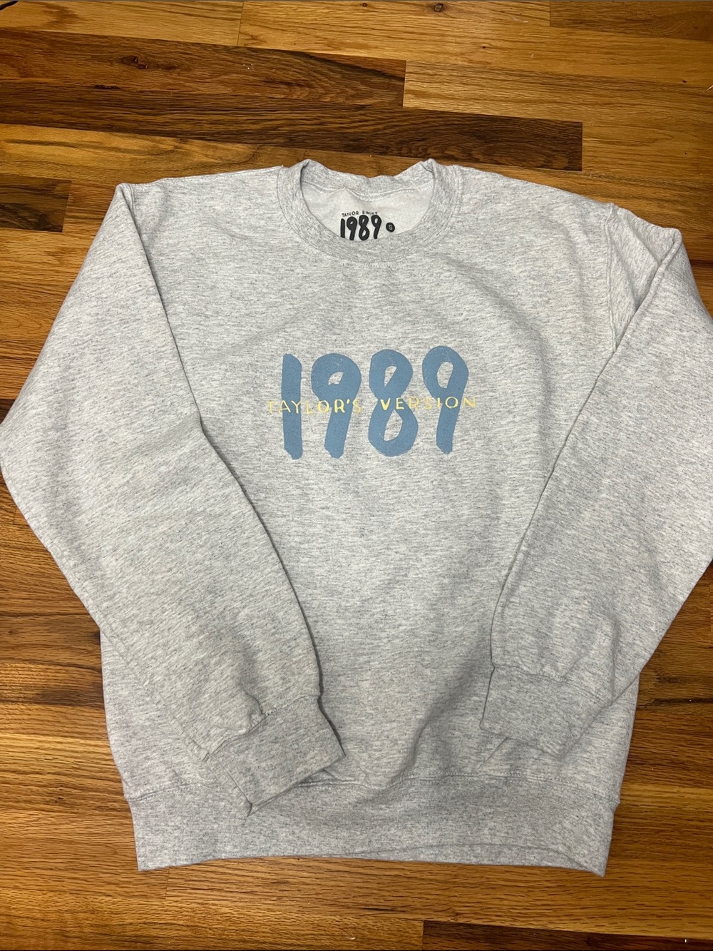Taylor's Version 1989 Heather Gray Crewneck Sweatshirt NWOT